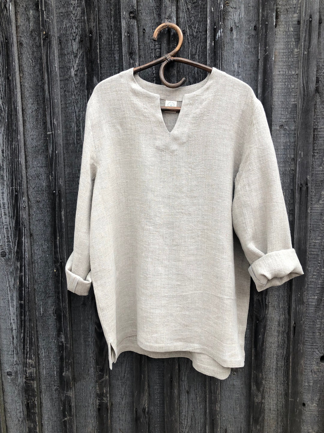 トップス Let LOOSE THOUGHTFUL LINEN SHIRT トップス Let LOOSE THOUGHTFUL LINEN SHIRT Loose Linen Shirt