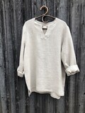 Linen Man Top, Linen Shirt Men, Mens Shirt,Dress, Long Sleeve Loose shirt, Mens clothing, Boho Beach Wedding Plus size shirt men gift