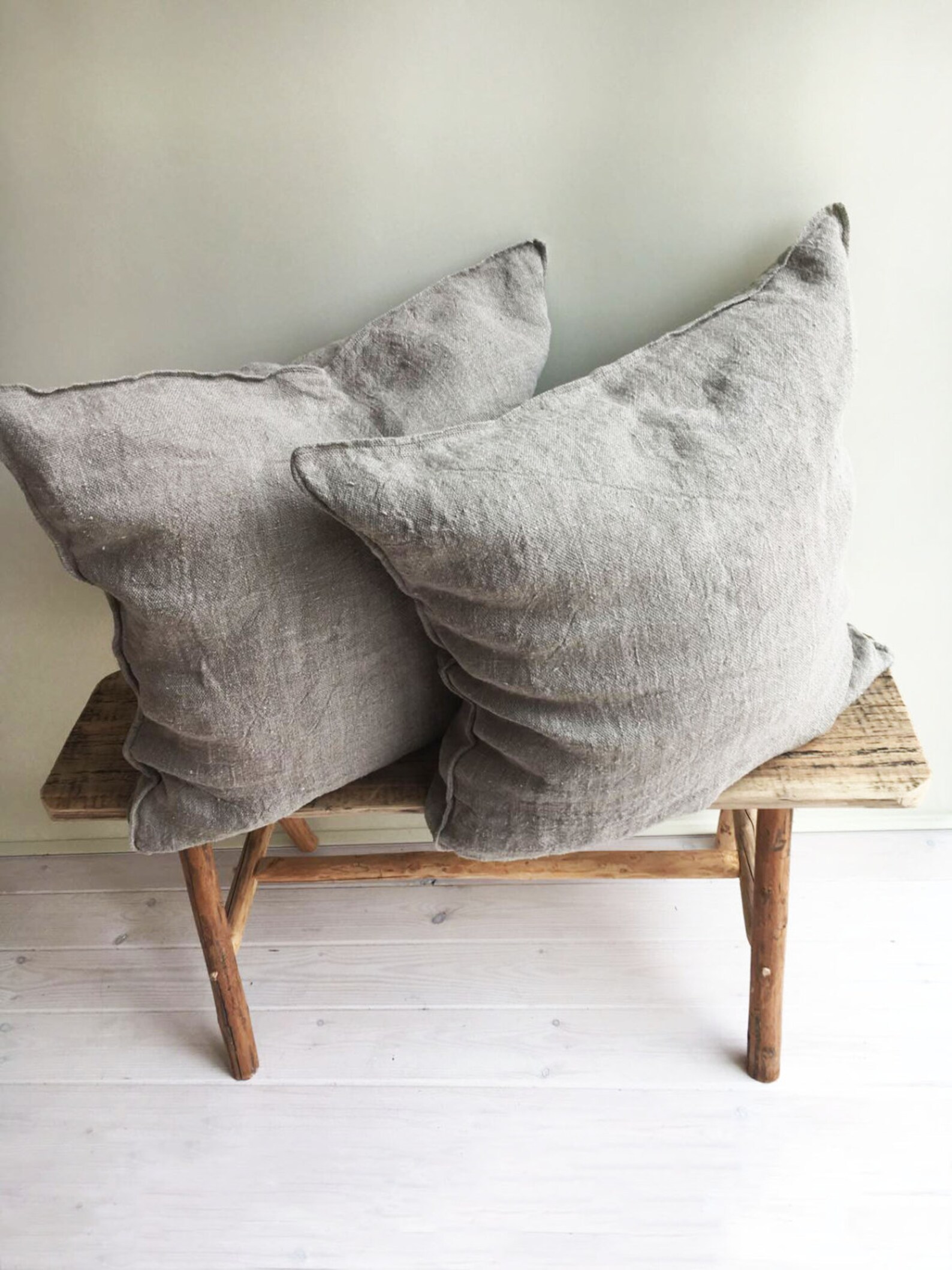 Rustic Throw Pillow Covers Throw Pillow Covers Rustic Linen Etsy