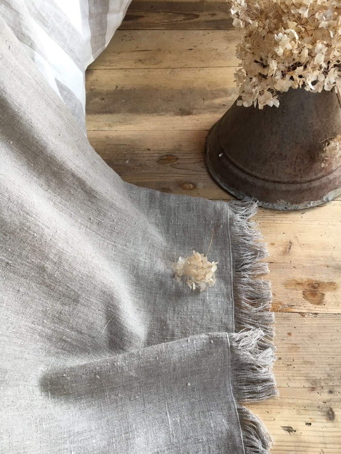 Natural Linen Cover Textured Linen Throw Light Blanket | Etsy