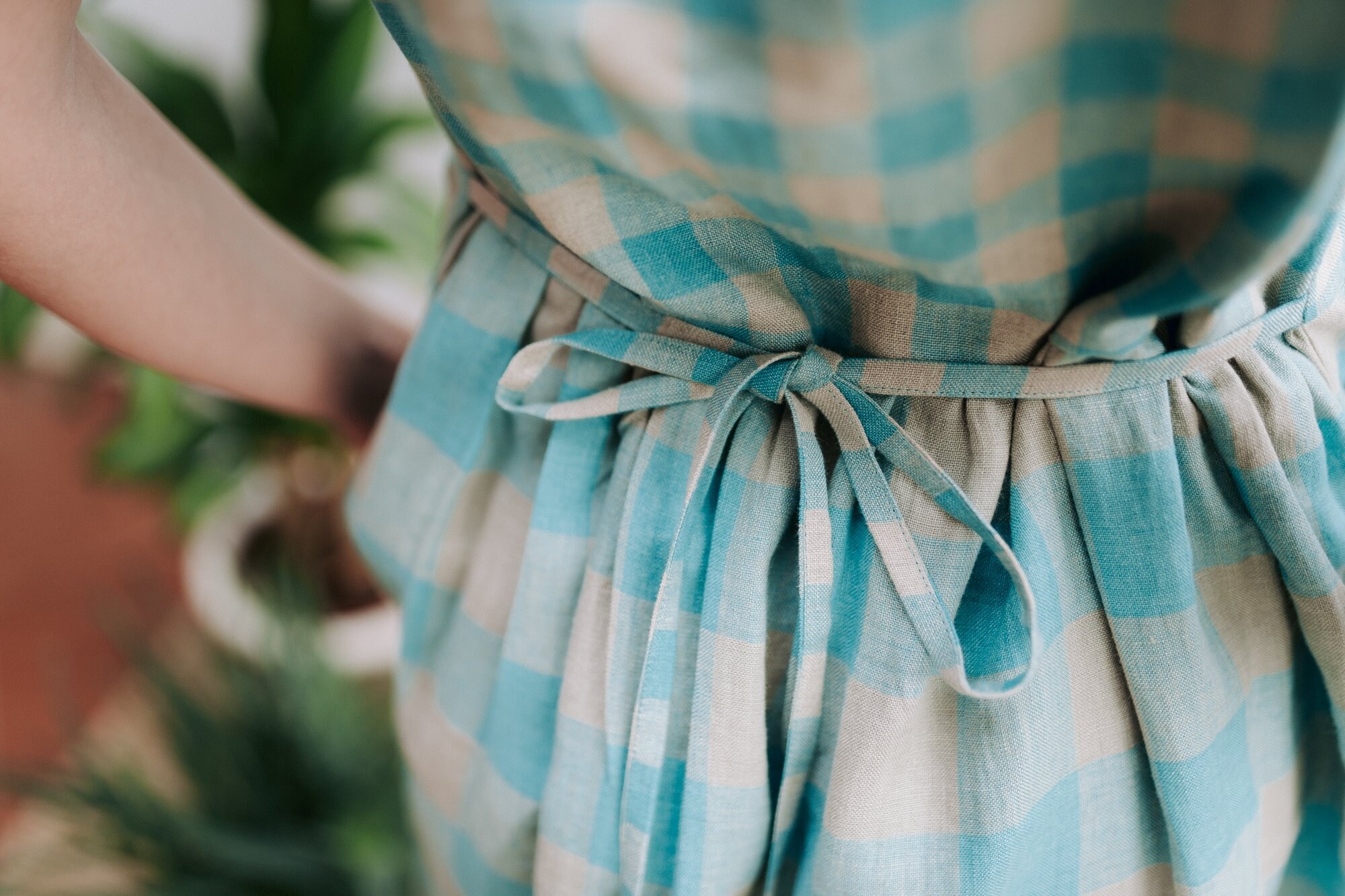 Linen Dress 'Lyra' with Raglan Sleeves, Midi Summer Dress, Linen Summer Dress, Custom Made Linen Dress, Also Plus Size Dress