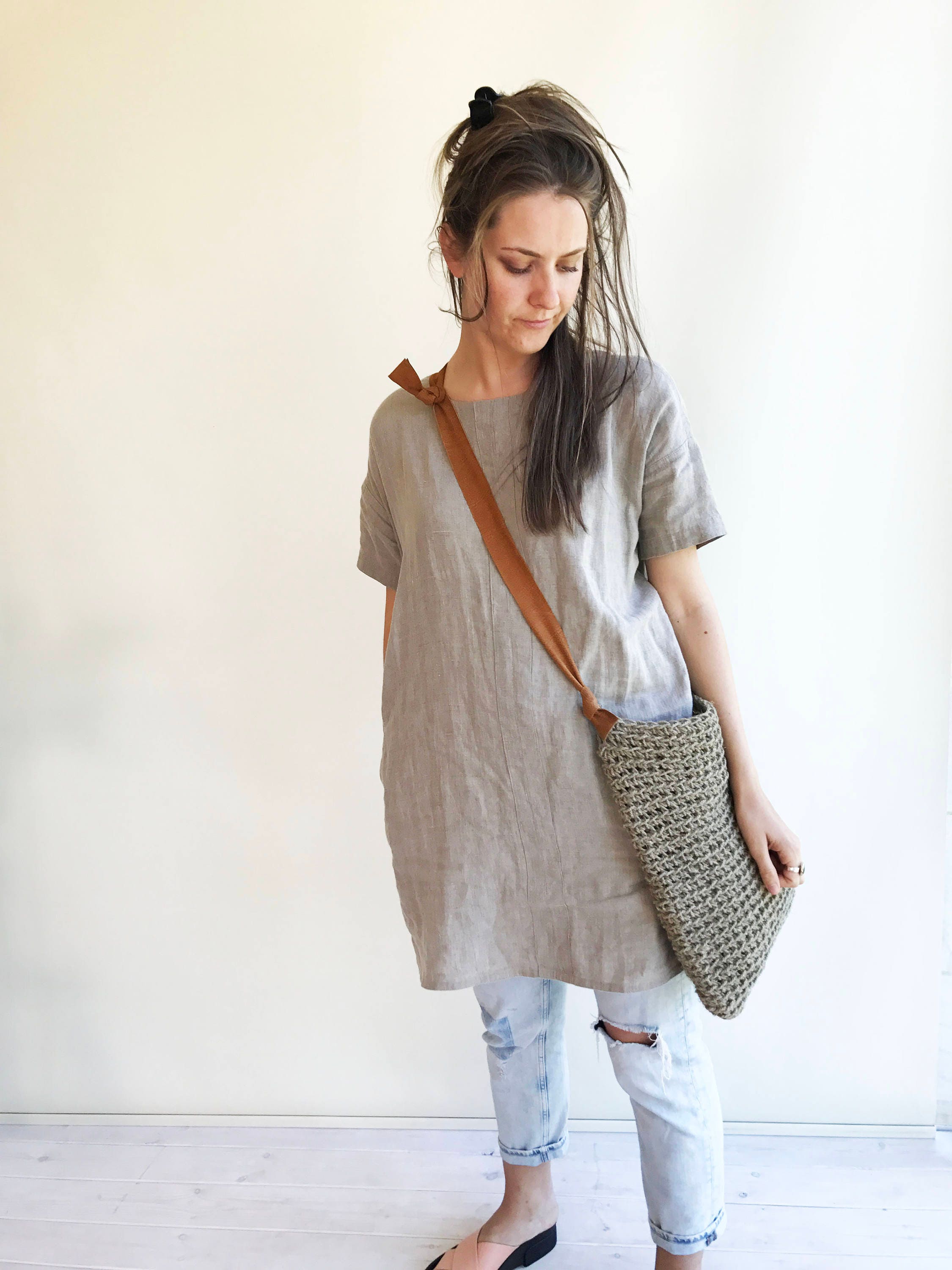 linen tunic dress