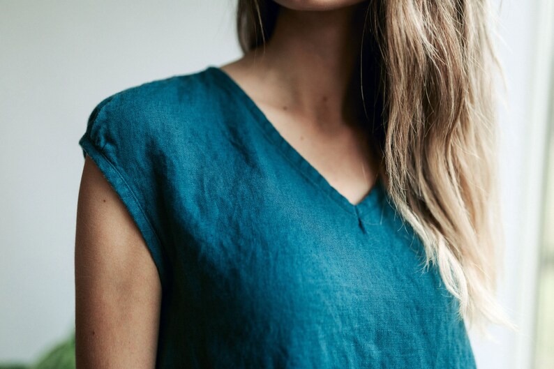 A line Drop Waist Dress 'Julia'  from Linen Drop image 5