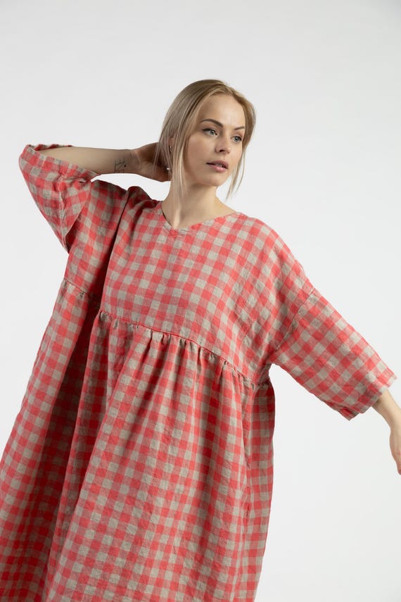 linen dresses for plus size women FAVIPT Cotton 2023,Womens Summer Bohon Maxi Dress with Pocket Vintage Loose Sleeve Casual Beach Sundress Color may vary due to different displays * WHY TO CHOOSE US Curvy Line Linennaive