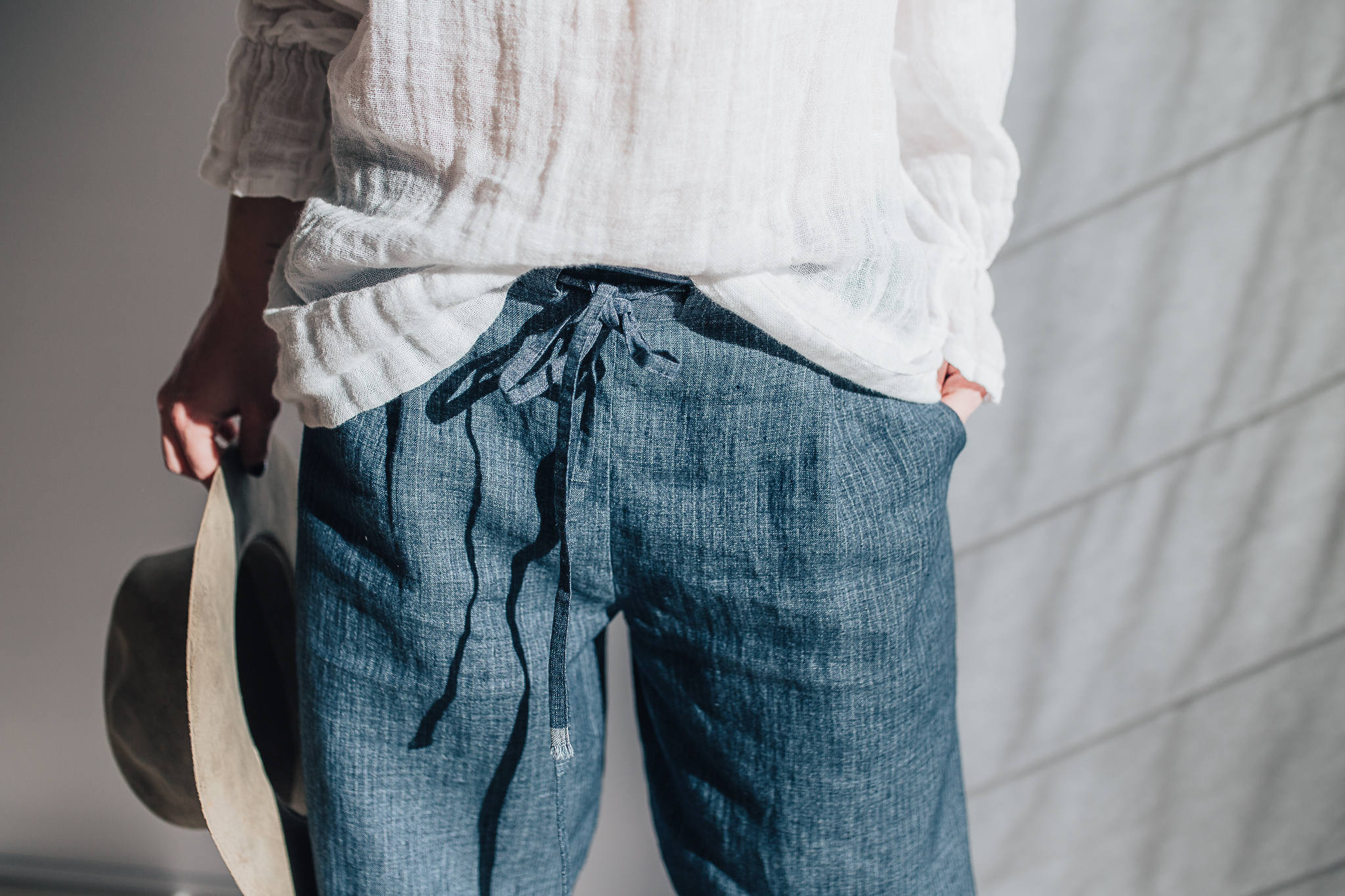 Loose Linen Pants Linen Yoga Pants Linen Trousers Baggy Etsy Australia