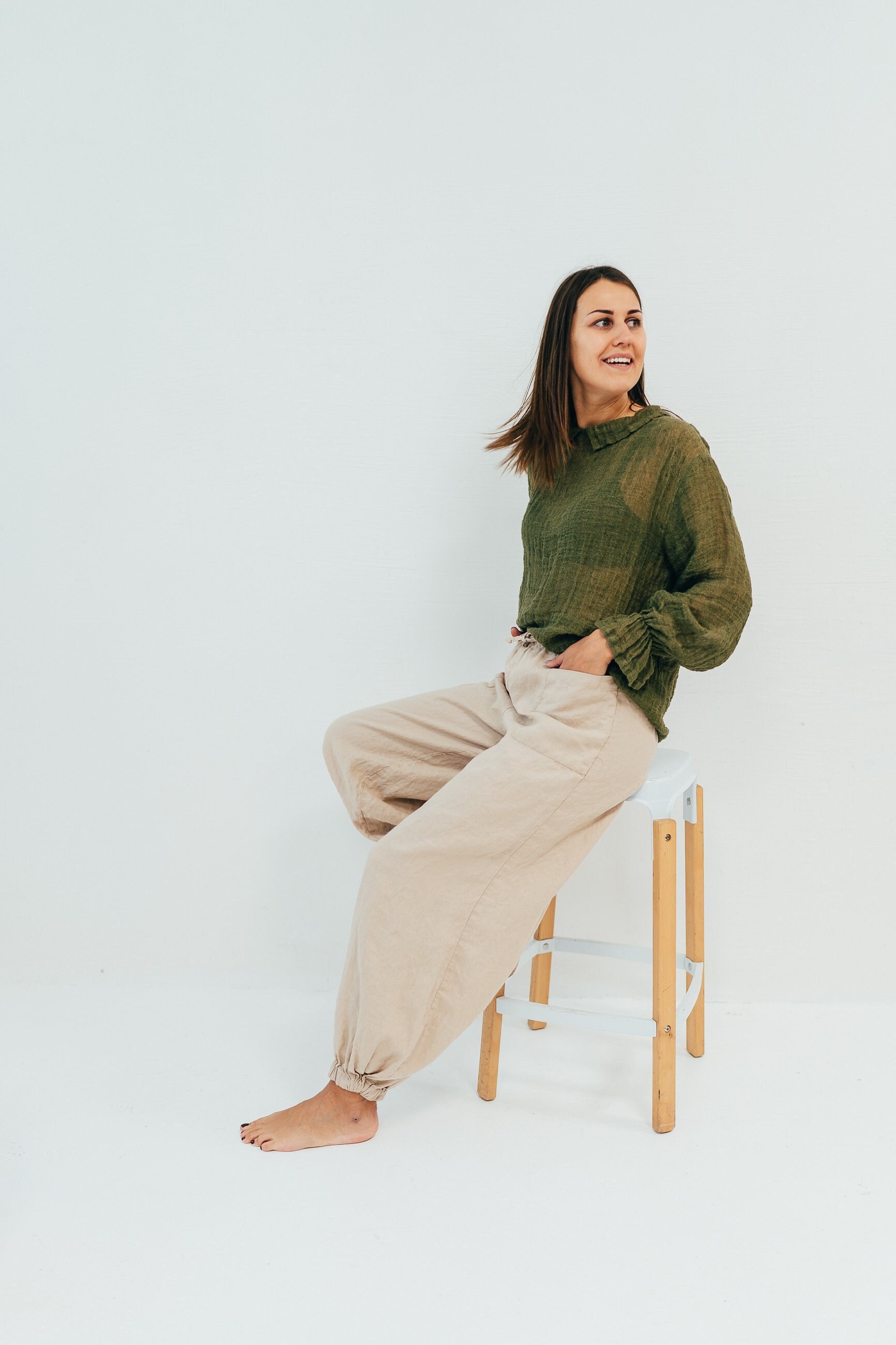 Linen Lounge Pants, Linen Yoga pants, Linen trousers, Baggy Pants, Women Pants, Linen Trousers for Women, natural linen pants, unisex