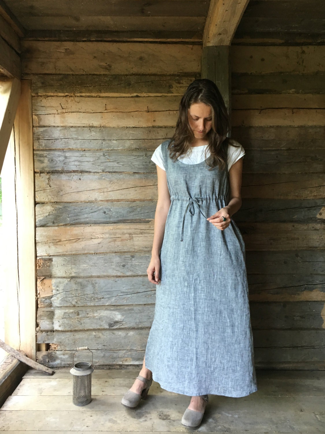 Long pinafore dress online outlet