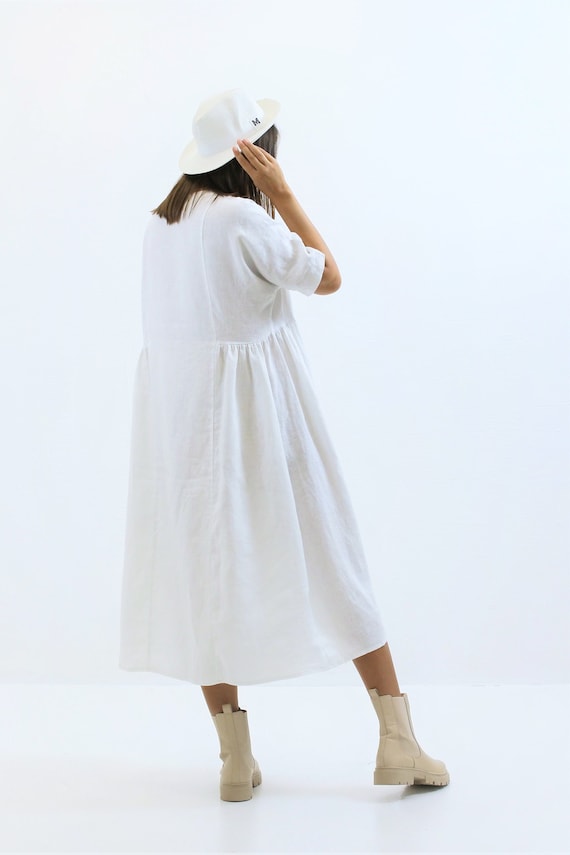 loose tunic dress Loose Tunic Dress, Linen Dress, Linen Tunic Dress, Tunic for Women, Plus  Size Tunic, Plus Size Dress, Linen Tunics for Women,