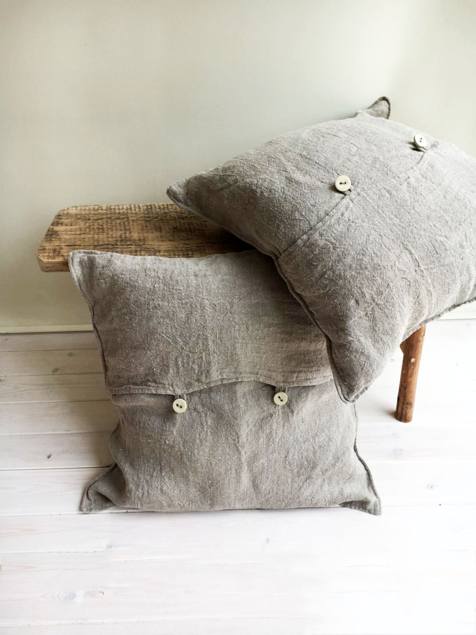 Rustic Throw Pillow Covers Throw Pillow Covers Rustic Linen Etsy