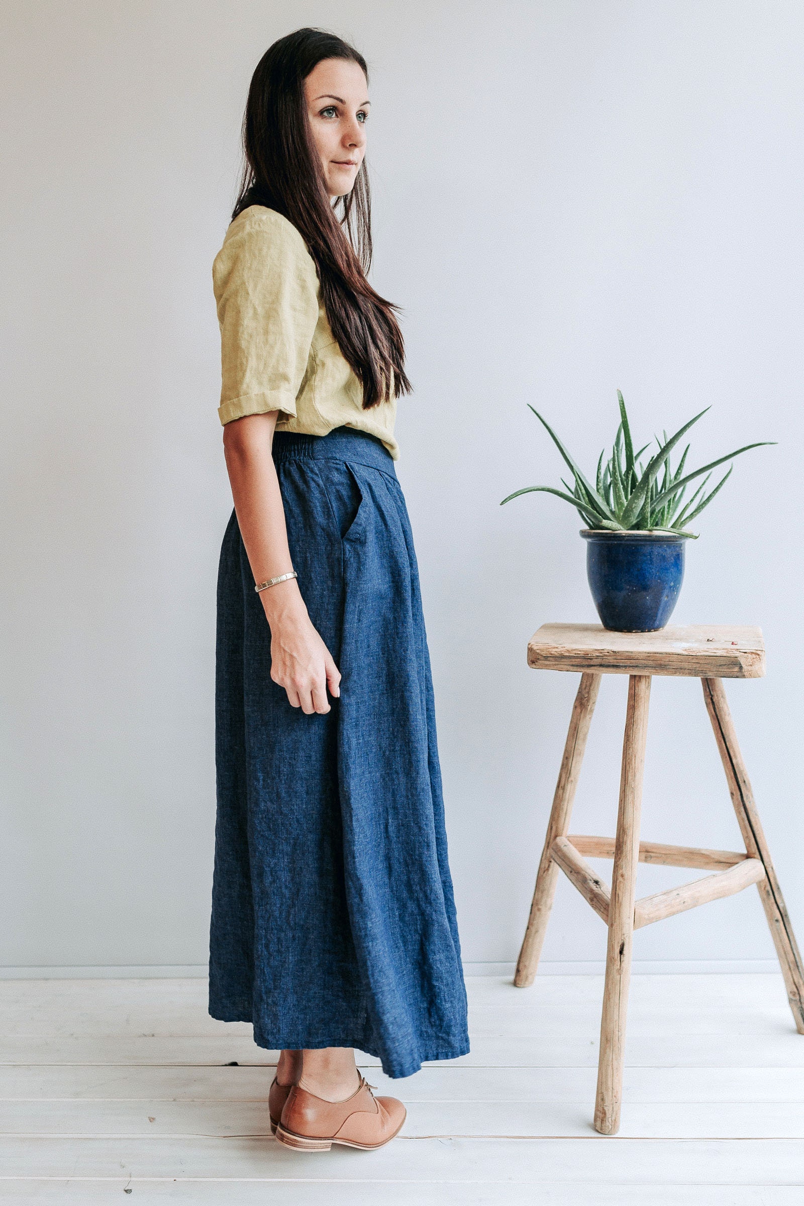 linen maxi