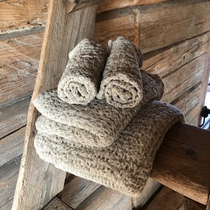 Rustic linen towel, linen bath towel, massage towel, bath sheet, sauna towel, woven waffle towel, 100% linen, natural towel, pure linen
