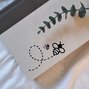 Buzzing Bees Car Decal Sticker, Bumblebee Honeybee Decal, Save The Bees, Protect Pollinators Decal Sticker, Bee Bumper Sticker, Flying Bees