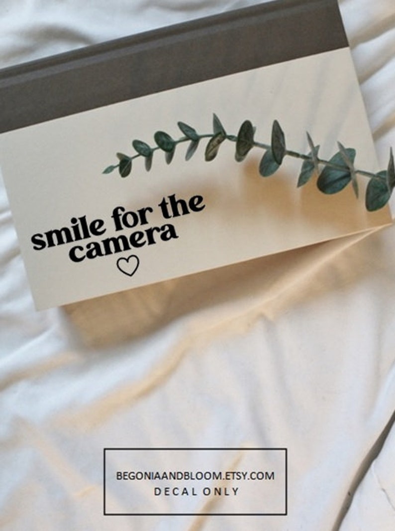 Smile for the Camera Home Security Decal Sticker, Video Surveillance ...