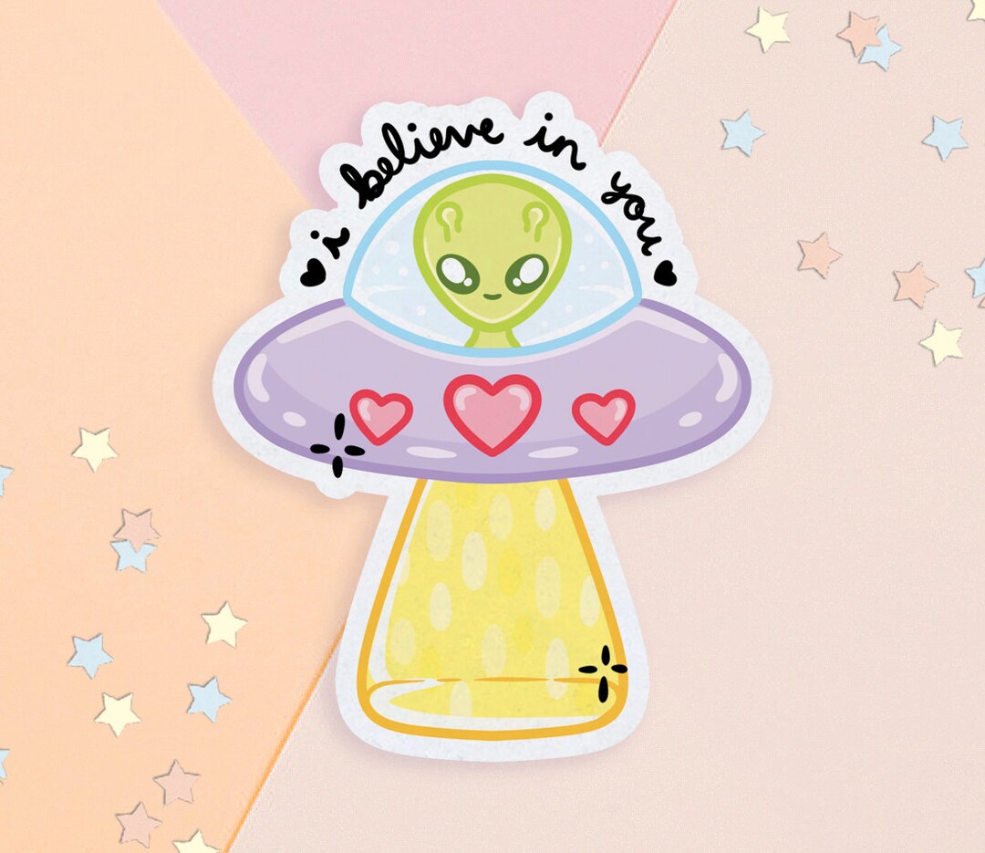 Alien Booty Sparkly Stickers 