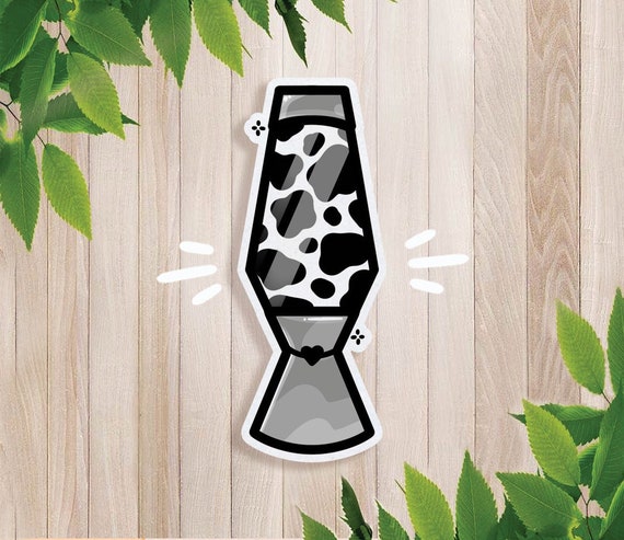 Cow print lava lamp deals