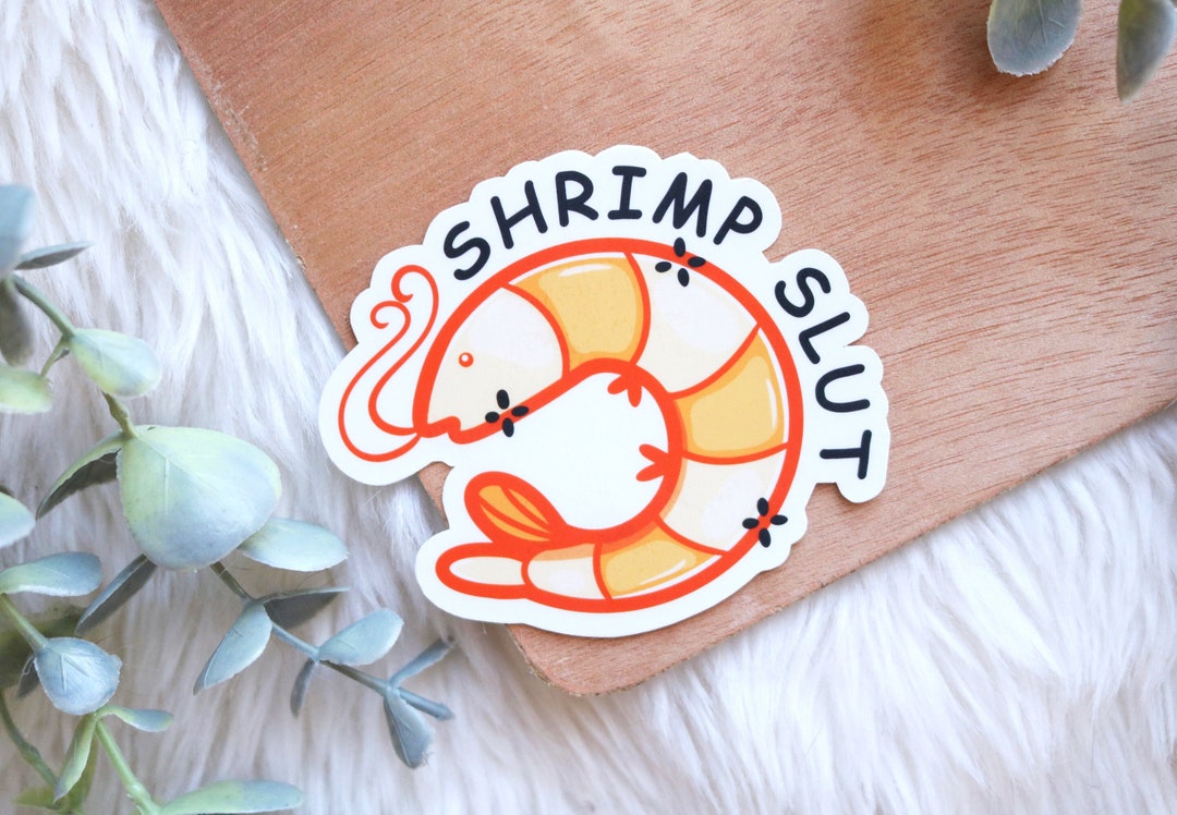 Shrimp Slvt Kawaii Shrimp Sticker Meme Sticker Kawaii - Etsy