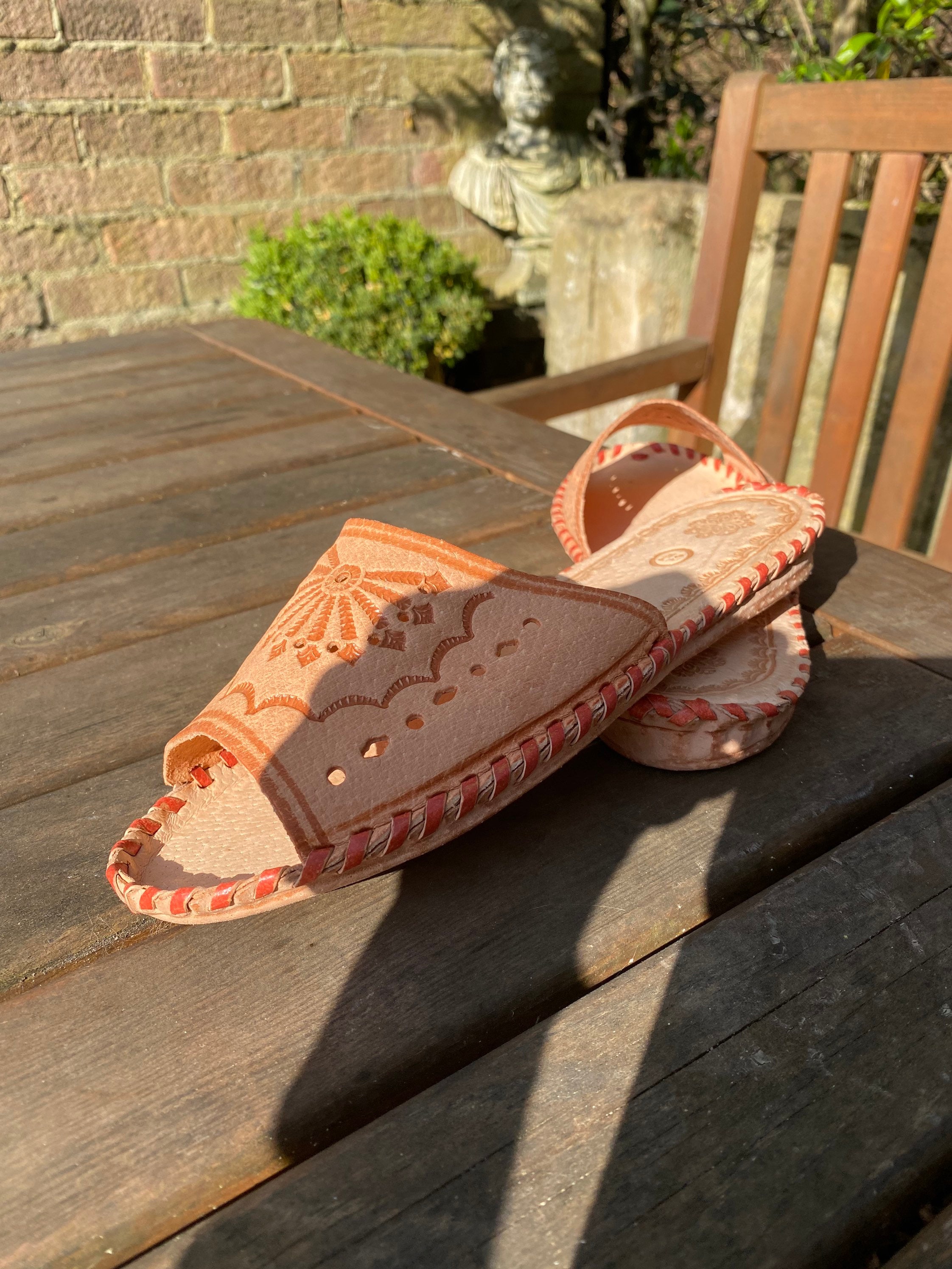 stylish leather slippers