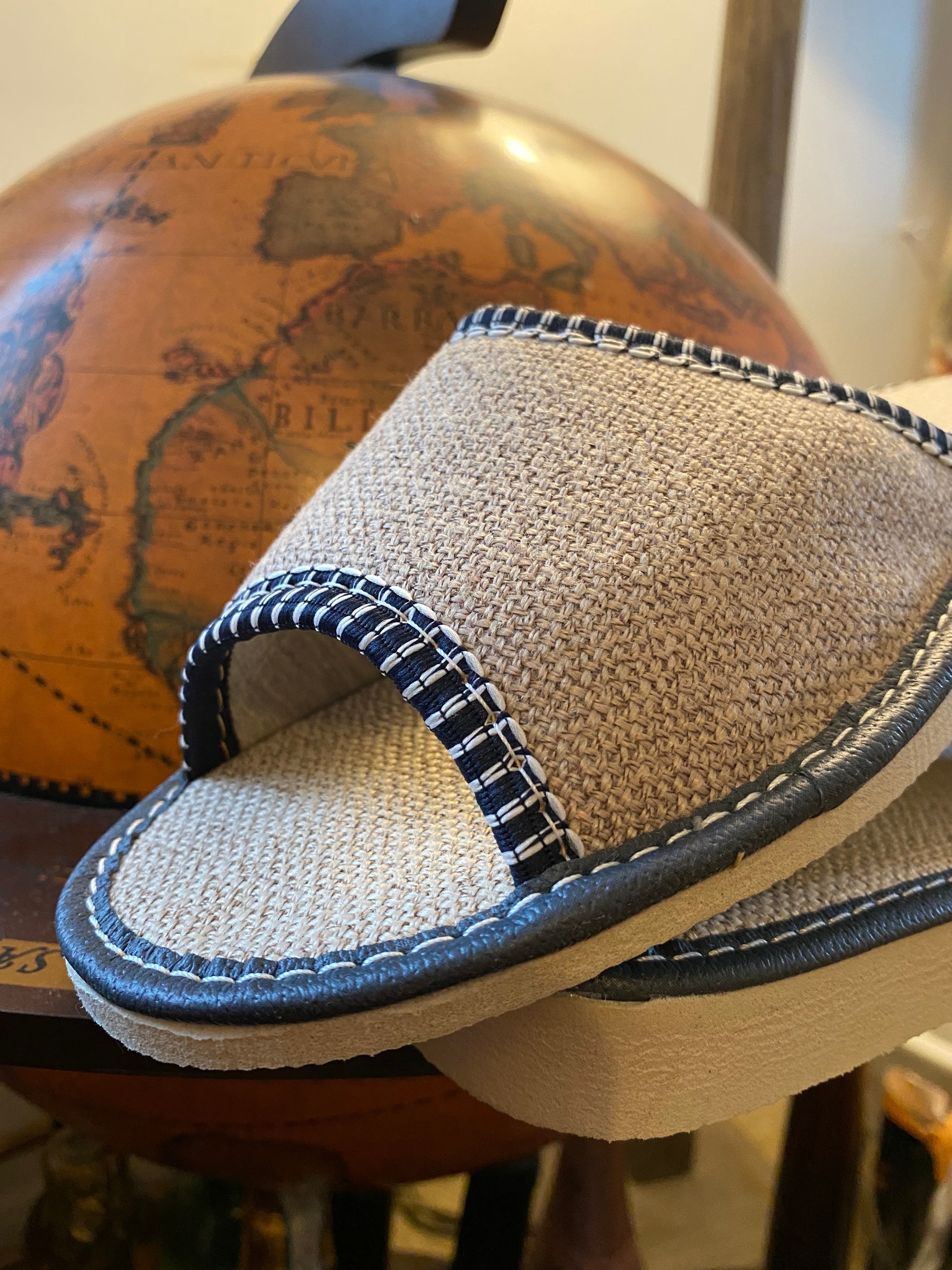 Vegan slippers Women's Natural Linen All UK Sizes UK3 Etsy