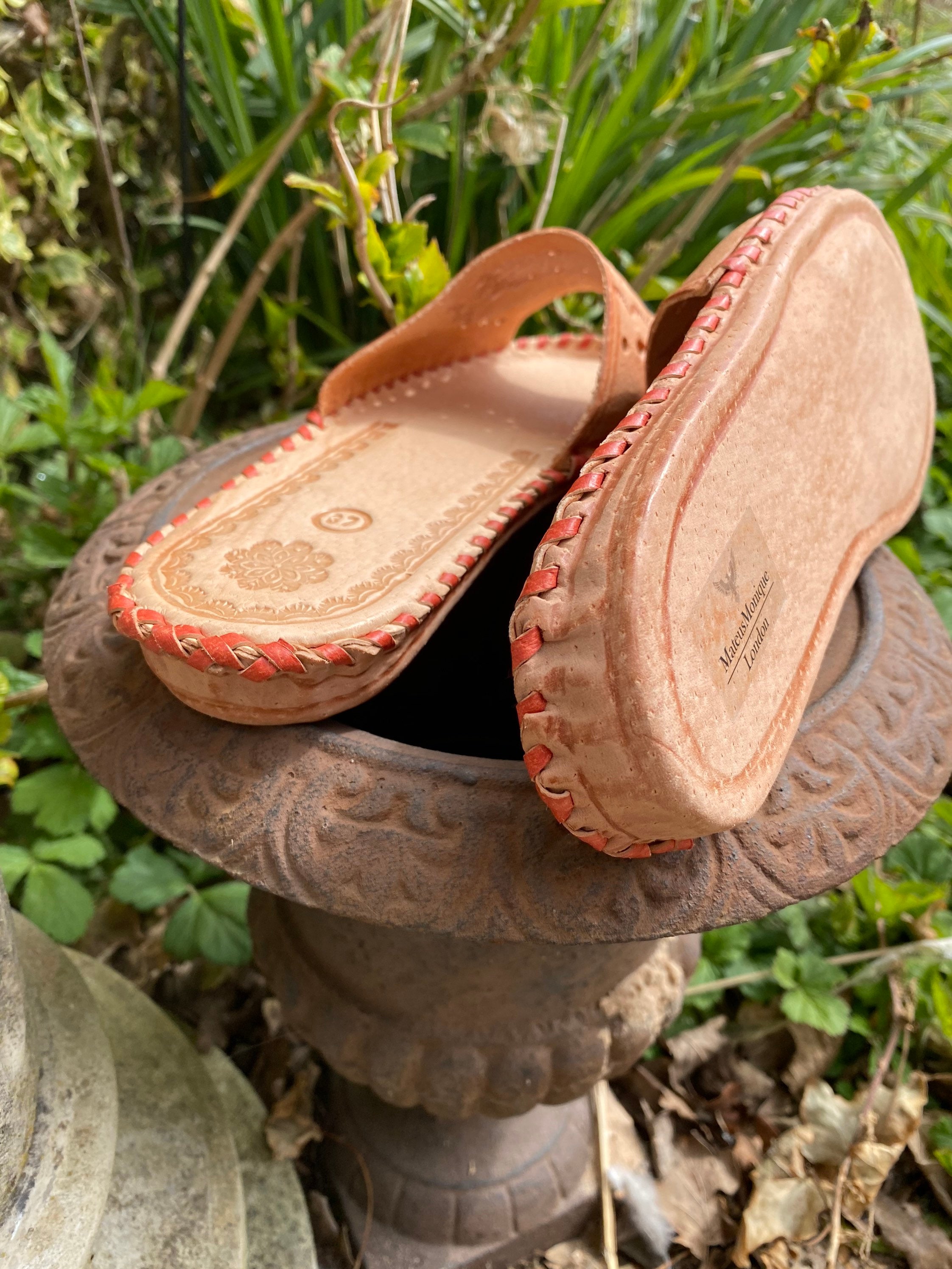 Women's Leather Slippers Premium Quality 100 Natural Etsy UK