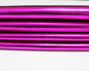 METALLIC HOT PINK Italian lambskin Lamb Sheep leather - 80-90sqf