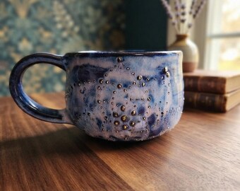 Purple and Blue Textured Mug