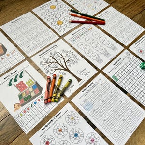 May include: A set of printable educational worksheets for kids to practice multiplication facts. The worksheets feature various themes, including a fruit stand, ice cream cones, and a tree. The worksheets include activities like coloring, rolling dice, and completing multiplication tables.