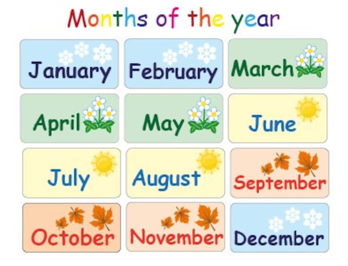 Kids Calendar And Weather Chart As A Montessori Materials Or Etsy kids-calendar-and-weather-chart-as-a-montessori-materials-or-etsy