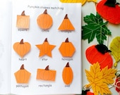 Pumpkin Busy book page, Fall busy binder for toddlers, Halloween worksheets, Autumn preschool activities, Kindergarten workbook