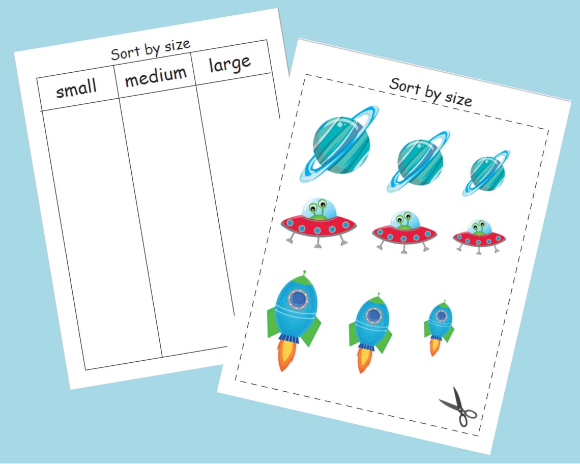 Solar system printable Busy Book Printable quiet book Sort | Etsy