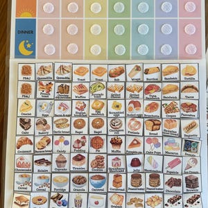 Kids Meal Planner Editable, Visual Weekly Meal Calendar, Kids menu template, Kids Visual Schedule, Montessori calendar for toddlers, PDF imagen 14