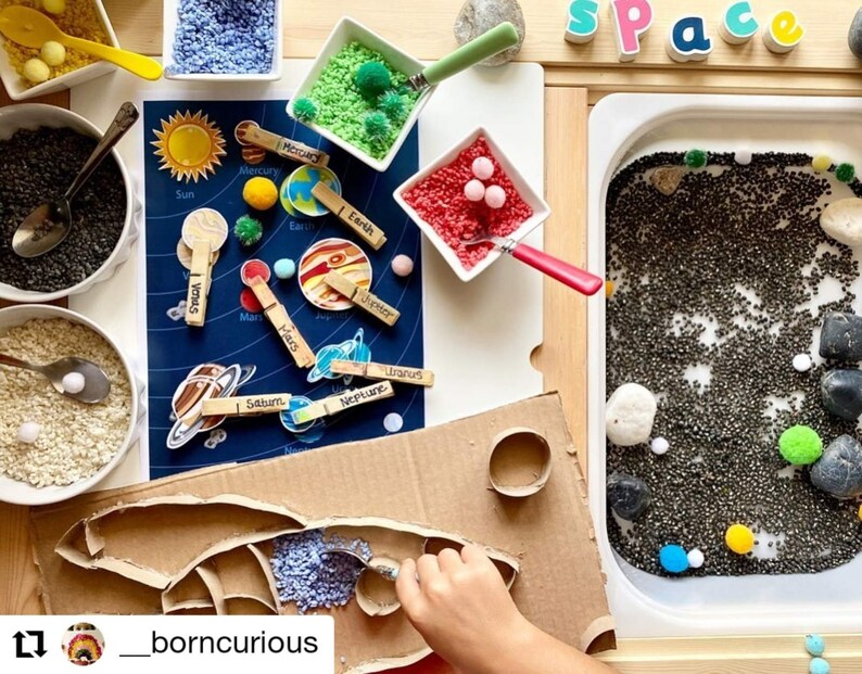 Match the Planets Worksheet, Solar System Printable Busy Book Page ...