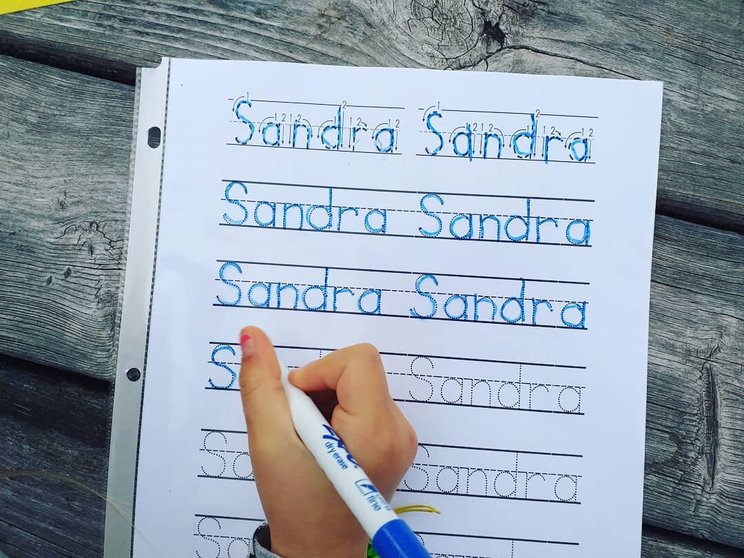 personalized name tracing worksheets for kids custom writing etsy