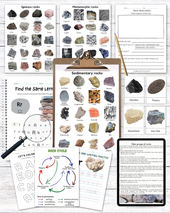 Hojas De Trabajo Imprimibles Sobre El Ciclo De Las Rocas