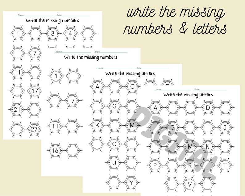 Halloween worksheets for Kindergarten and First grade kids, Halloween busy book with Literacy and Math activities, Learning binder image 9