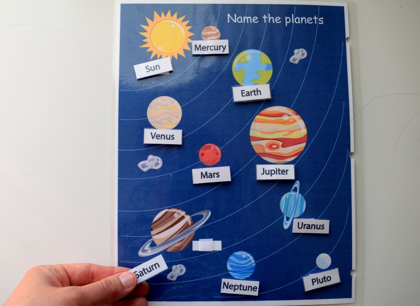 Match the Planets Worksheet, Solar System Printable Busy Book Page ...