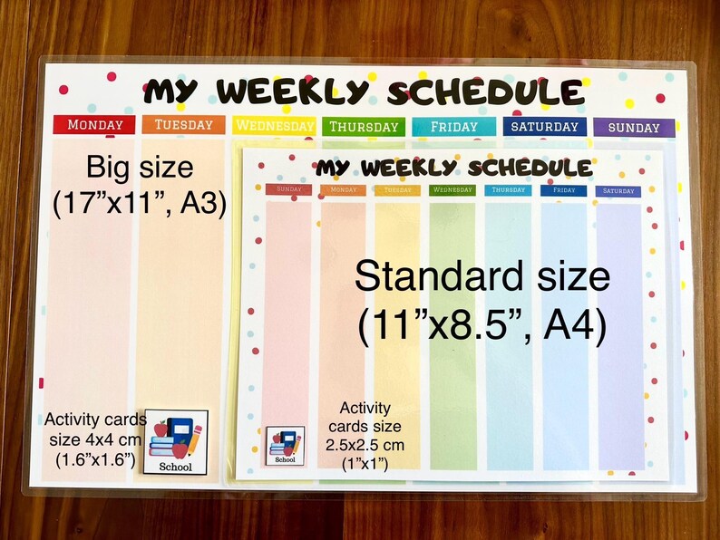 Kids Weekly Planner, Weekly Kids Calendar, Visual Schedule for toddlers, Printable preschool Weekly Routine Chart, Digital file, PDF image 15