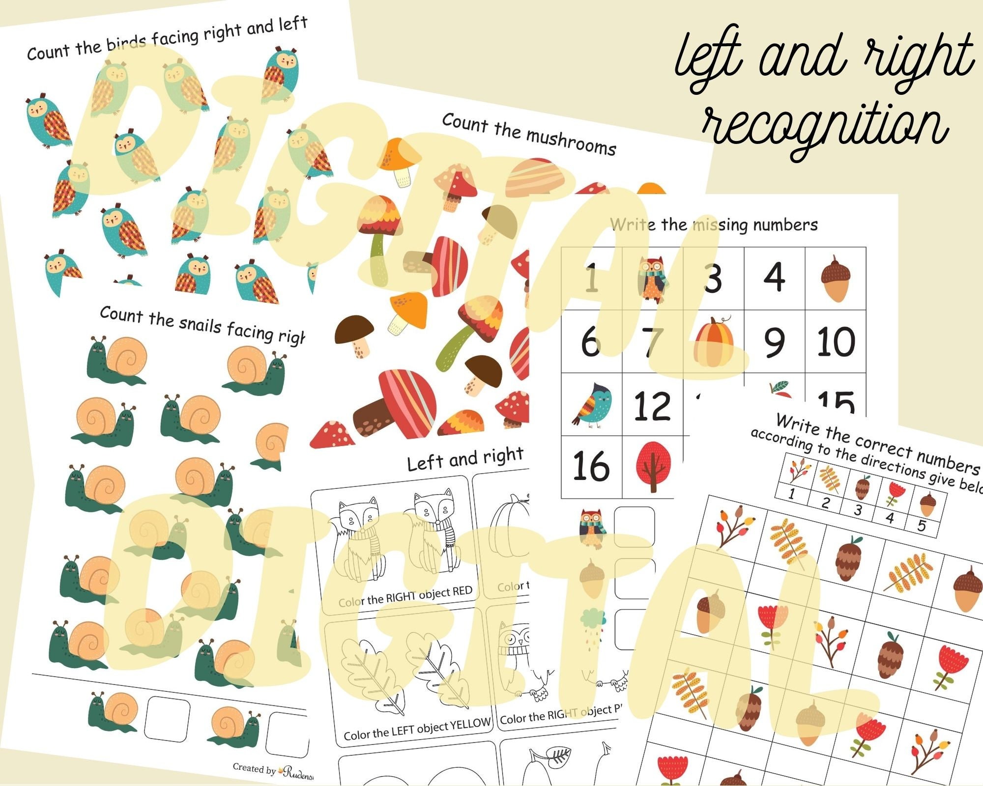 Autumn preschool worksheets for kids Fall busy book | Etsy