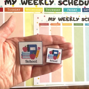 Kids Weekly Planner, Weekly Kids Calendar, Visual Schedule for toddlers, Printable preschool Weekly Routine Chart, Digital file, PDF image 14
