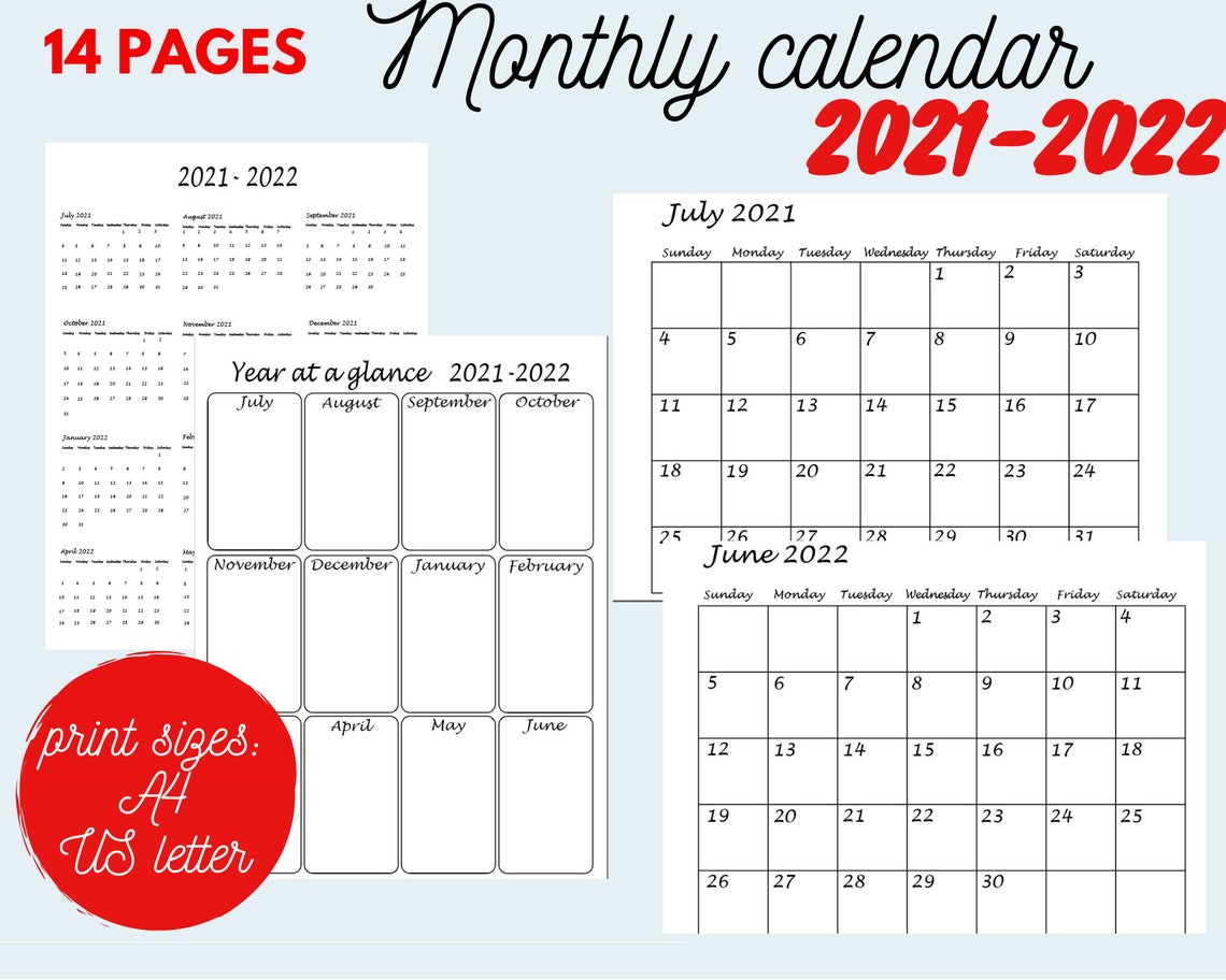 Homeschool Monthly Planner 2021 2022 Teacher Monthly Planner Etsy Homeschool monthly planner 2021 2022 teacher monthly planner etsy