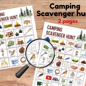 Búsqueda del tesoro en campamentos, búsqueda del tesoro al aire libre en verano, juego de campamento para niños, búsqueda del tesoro en vacaciones, juego de viaje familiar para niños en edad preescolar.