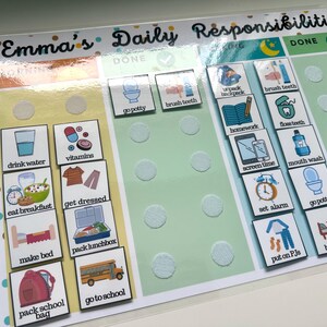 Tägliches Aufgaben Diagramm bearbeitbar, Kinder Aufgaben Diagramm bedruckbar, visueller Routineplan für Kleinkinder, Kinder-Checkliste, tägliche Aufgabenliste, PDF Bild 15