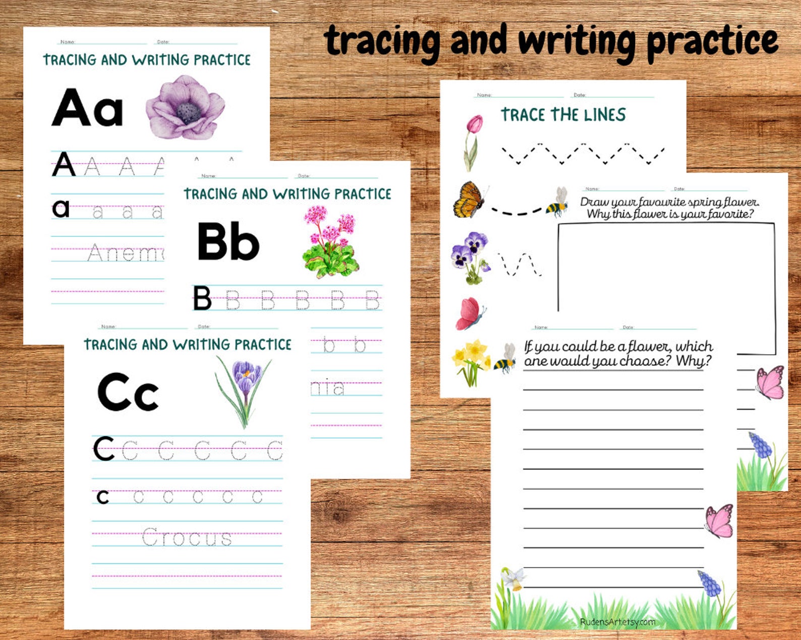 Spring Flowers Unit Study – Flashcards, Classification, Anatomy ...