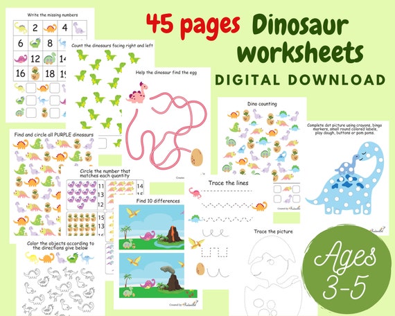 Dinosaur Dot Markers Activity Book for Kids ages 4-8: A Fun Kids