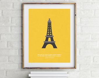 Madeline Print - Ludwig Bemelmans - Minimalistic Children's Book Quote Wall Art - Kid's Room Decor - Nursery Wall Art - Gift for Book Lover