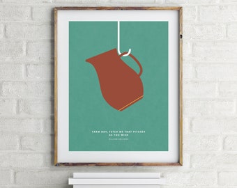 Princess Bride - Minimal Children's Book Quote Wall Art - Kid's Room Decor - Nursery Wall Art - Gift for Book Lover