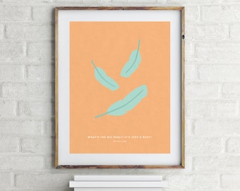 Don't Let the Pigeon Drive the Bus Print - Mo Willems - Children's Book Quote Print - Kid's Room Decor - Nursery Wall Art - Book Lover Gift