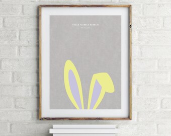 Knuffle Bunny Print - Mo Willems - Minimalistic Children's Book Quote Wall Art - Kid's Room Decor - Nursery Wall Art - Gift for Book Lover