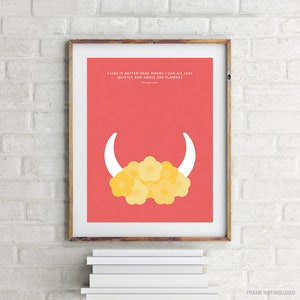 The Story of Ferdinand Print - Munro Leaf - Children&#39;s Book Quote Wall Art - Kid&#39;s Room Decor - Nursery Wall Art - Gift for Book Lover