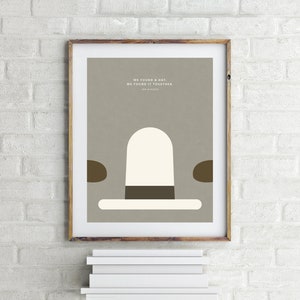 We Found a Hat - Jon Klassen - Children&#39;s Book Wall Art - Kid&#39;s Room Decor - Nursery Wall Art - Minimalistic - Gift for Book Lover
