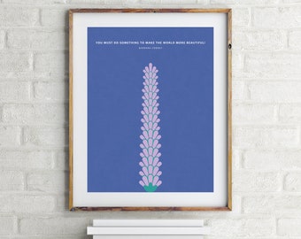 Miss Rumphius Print - Barbara Cooney - Children's Book Quote Wall Art - Kid's Room Decor - Nursery Wall Art - Gift for Book Lover